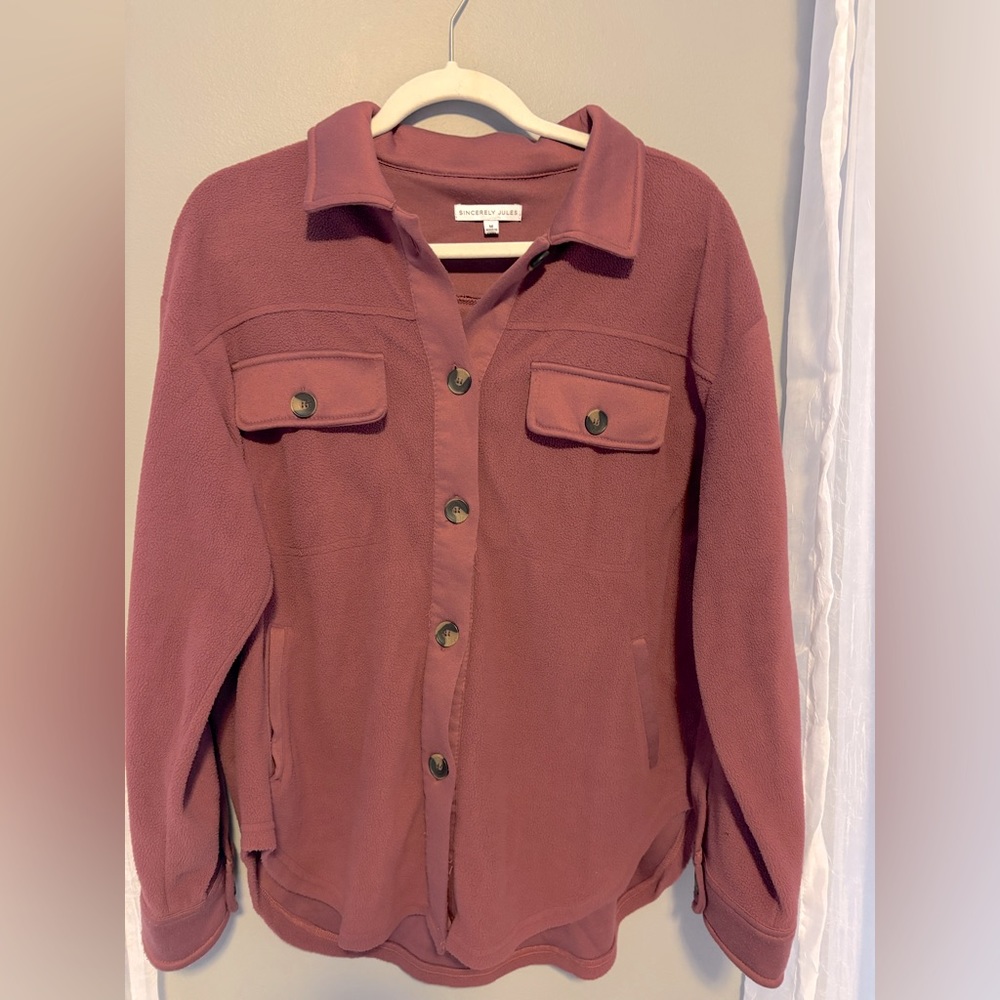 Button Up Fleece Skacket